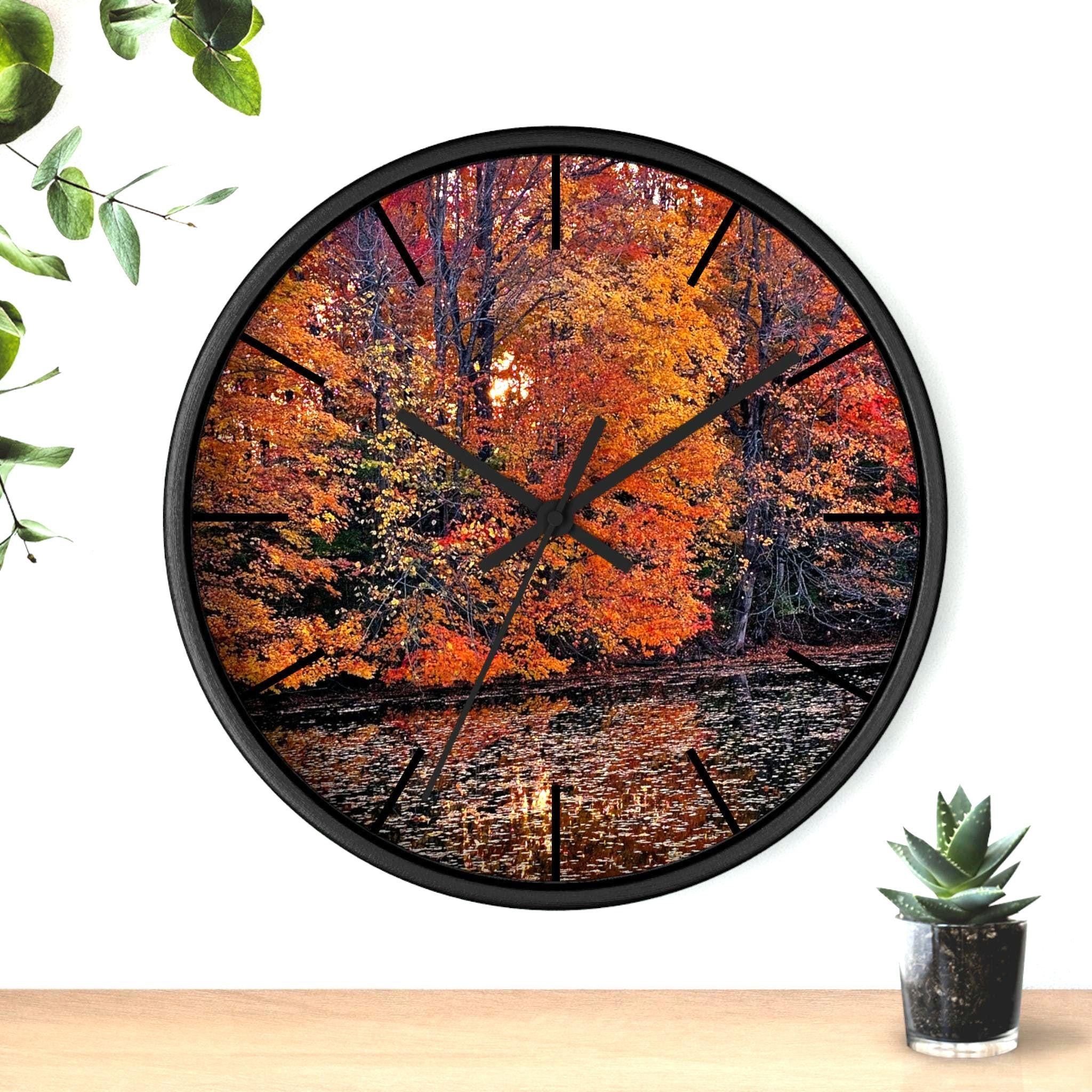 Rustic Wall Clock Midwest Autumn Decor Farmhouse Chic Clock Vintage Country Clock Fall Theme Wall Clock Kitchen Clock Christmas Gift Graphic Tee – Premium Graphic · Trending Graphic Apparel