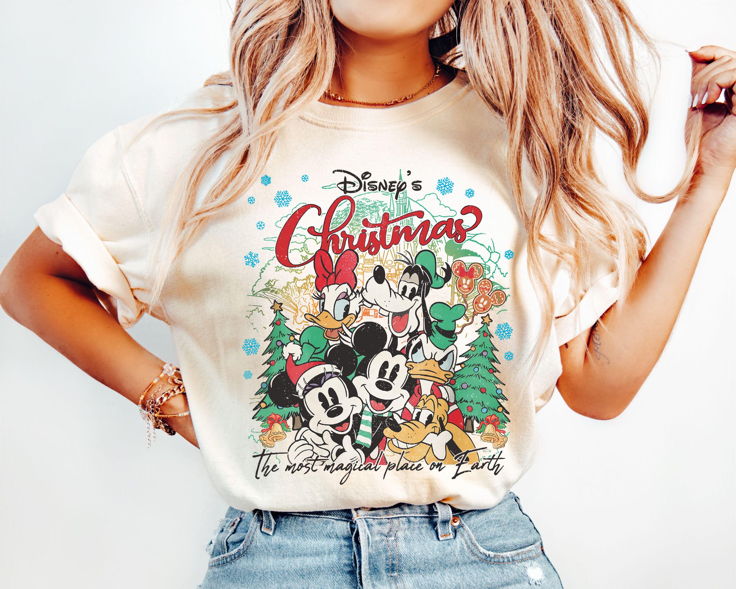 Retro Disney Christmas Shirts Mickey39s Very Merry Christmas Party Shirt Magic Kingdom Christmas Shirt Disney Christmas Holiday Shirt Graphic Tee – Soft Feel · High-Quality Print
