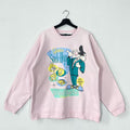 Vintage Looney Tunes Sweatshirt Sylvester Crewneck Porky Pig Sweater Pullover Tasmanian Devil Daffy Duck Bugs Bunny Print Logo Pink Large Sweatshirt – Feel-Good Design · Must-Have Style