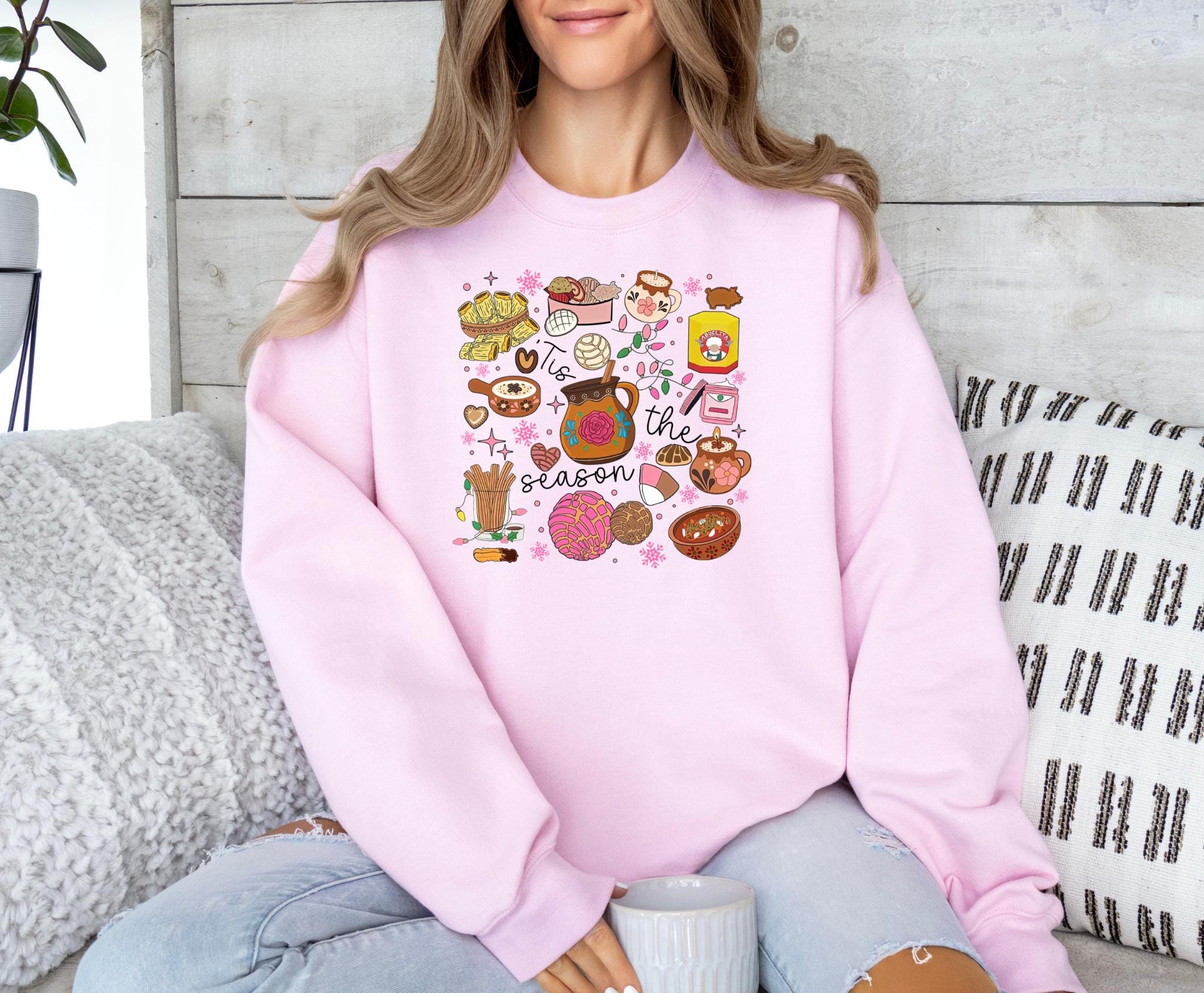 Tis The Season Shirt Mexican Christmas Tee Taco Tee Mexican Party Tee Mexican Foods Shirt Christmas Snacks sweatshirt Women39s shirt Sweatshirt – Bold Style · Great Gift For Fans