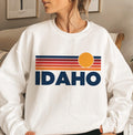 Idaho Sweatshirt Retro Sun Unisex Vintage Idaho Inspired Warm Pullover Jumper Personalization Available Sweatshirt – Premium Graphic · Top Pick For Any Outfit