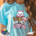 Kawaii Cat Ice Cream T Shirt Purr fectly Scrumptious Cute Gift for Cat Lovers Graphic Tee – Soft Feel · Perfect For Daily Wear