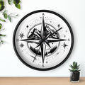 Adventure Compass Wall Clock Hiking Adventure Home Decor Mountain Outdoor Enthusiast Gift Traveler39s Clock Nature Lover Gift For Him Her Graphic Tee – Everyday Comfort · Top Pick For Any Outfit