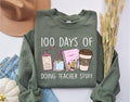 100 Days of School Shirt 100 Days of Doing Teacher Things Sweatshirt Happy 100 Days Of School Trendy Sweatshirt Women39s shirts Teacher Sweatshirt – Cozy Vibes · Must-Have Style