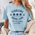 Sideline Social Club Funny Soccer Shirt Soccer Mom Soccer Dad Game Day Tee Shirt Soccer Mom Life Soccer Family Graphic Tee – Bold Style · High-Quality Print