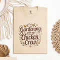Cute Gardening with My Chicken Crew T Shirt Funny Chicken Lover Gift Farm Life Tee Perfect for Gardeners Farming Enthusiasts Shirt Graphic Tee – Aesthetic Look · High-Quality Print