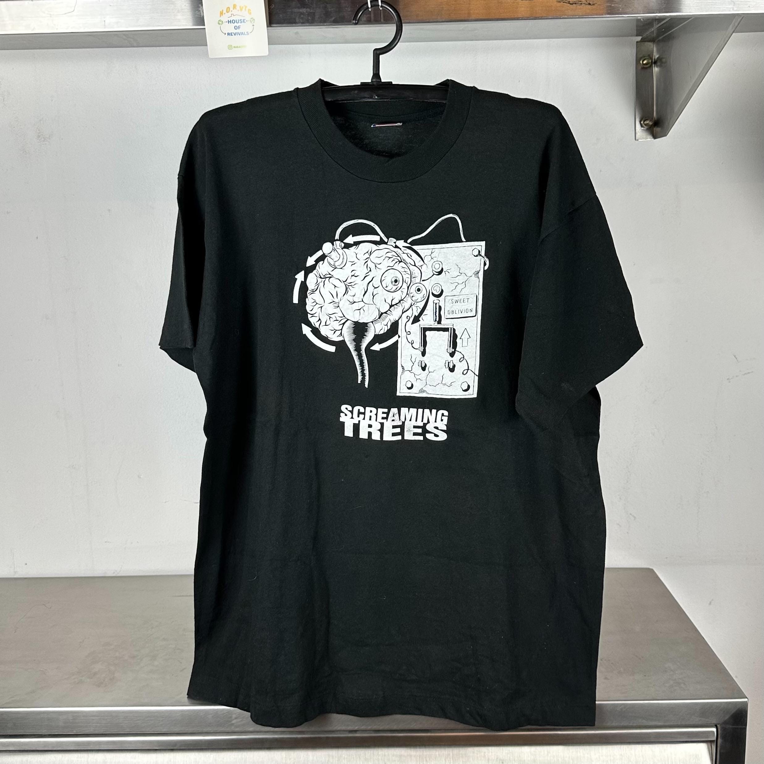 Vintage 90s Screaming Trees Sweet Oblivion Rock Band Promo single stitch T shirt Vintage Band Tshirts Vintage Band Tees Rock Band Tshirts Graphic Tee – Everyday Comfort · High-Quality Print