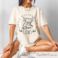 Easily Distracted By Cows Shirt Cow Sweatshirt Funny Cow Sweater Farm Love Pullover Farm Animal Tshirt Cute Humorous Cow Quote Crewneck Sweatshirt – Soft Feel · Perfect For Daily Wear