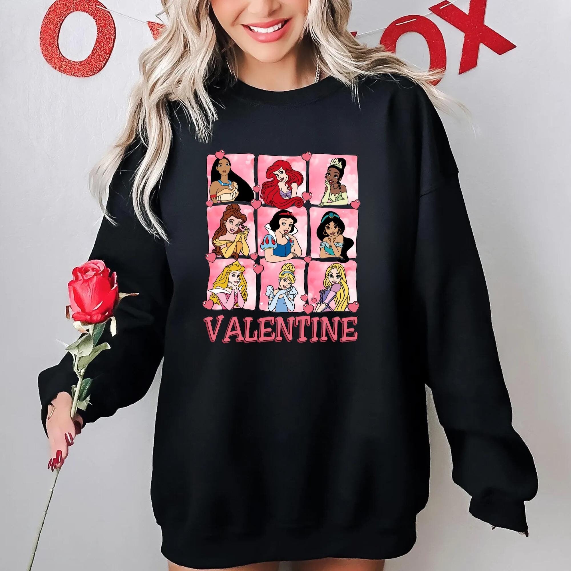 Disney Princess Shirt Disneyland Valentines Princess Tee Love Sweatshirt Valentine Gift Magic World ShirtDisney Valentines Tee Sweatshirt – Warm & Stylish · Trending Graphic Apparel