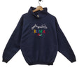 90s Roma Italia Sweatshirt Largearge Vintage Embroidery Souvenir Italy Sweater Jumper Pullover Crewneck Navy Blue Men39s Large Sweatshirt – Aesthetic Look · Must-Have Style