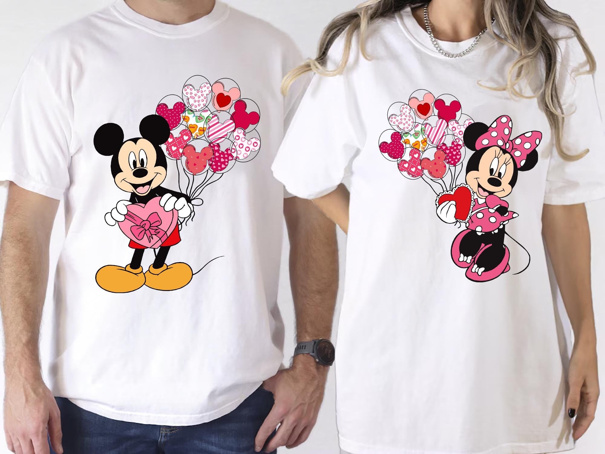 Disney Couple Valentines Day Shirt Mickey Minnie Valentine Tee Valentines Gift for Disney Lover Couples Mickey Minnie Valentine Sweatshirt Sweatshirt – Easygoing Wear · Great Gift For Fans