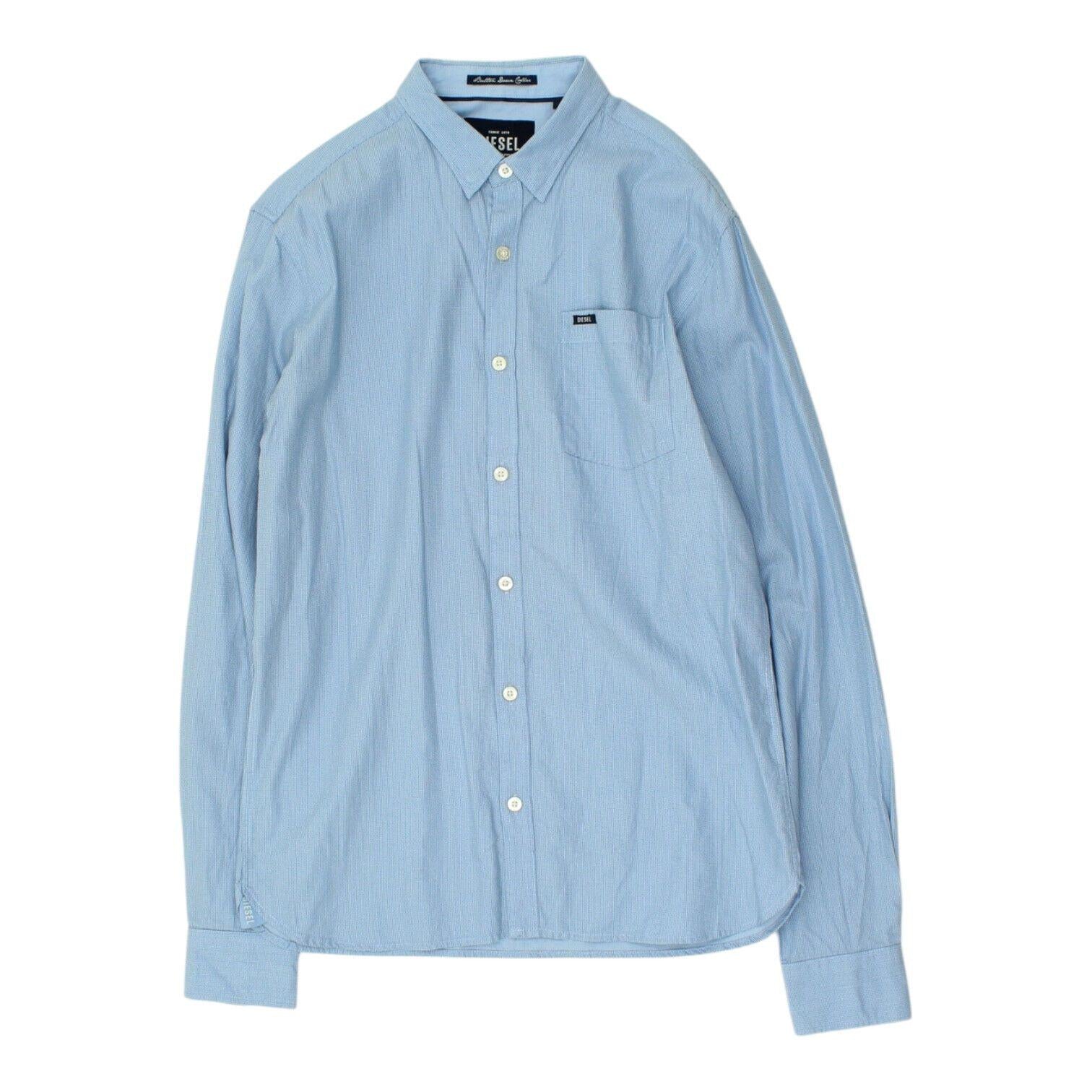 Diesel Mens Blue Button Up Shirt Vintage High End Designer Casual VTG Graphic Tee – Easygoing Wear · Great Gift For Fans