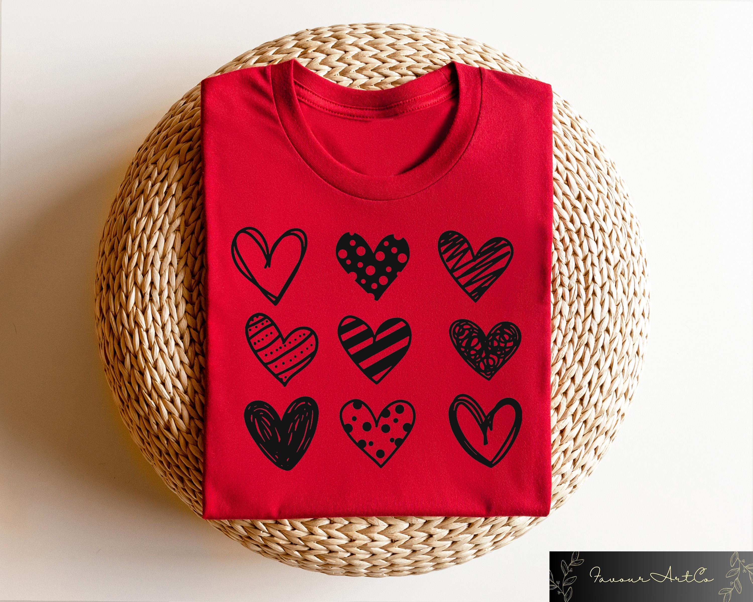 Womens Valentines Hearts Sweatshirt Cute Valentine Crewneck Teacher Valentine Pullover Love Tshirt Valentines Day Cute Graphic Tee Sweatshirt – Bold Style · High-Quality Print