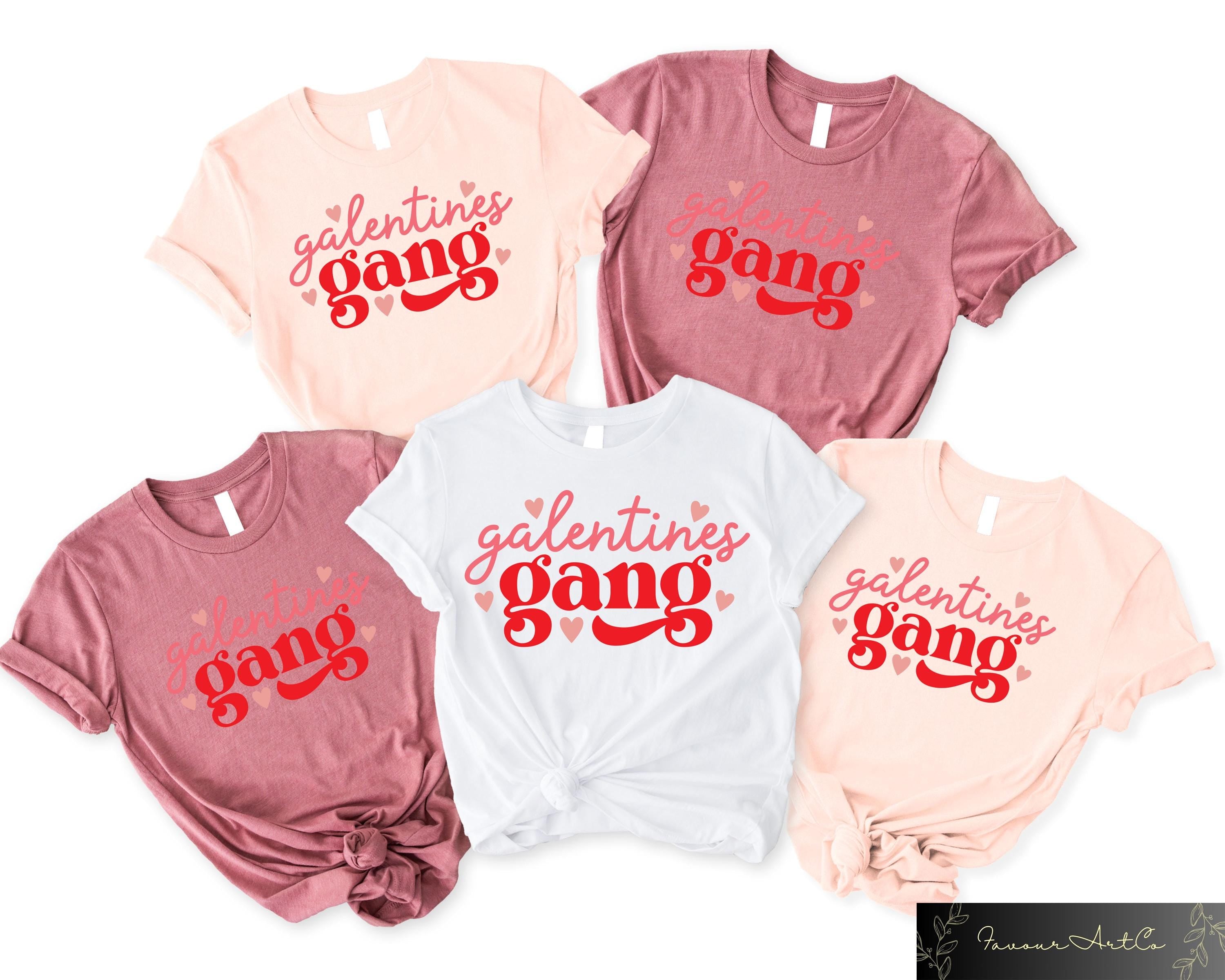 Galentines Gang Matching Shirts Galentines Day T Shirts Galentines Gang Funny Valentines Day Crewneck Valentines Gift for Best Friends Graphic Tee – Everyday Comfort · High-Quality Print