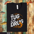 Funny Fishing T Shirt The Tug Is My Drug Shirt Angler Graphic Tee Fisherman Gift Fish Lover Apparel Unisex Fishing T Shirt for Husband Graphic Tee – Cozy Vibes · Perfect For Daily Wear