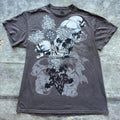 Vintage Y2K Ink Skull Cross Floral Tattoo Grunge Shirt Graphic Tee – Easygoing Wear · Trending Graphic Apparel