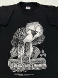 Vintage 90s 1993 Philippine Eagle Pithecophaga Jefferyi Artwork Art T Shirt XS S Graphic Tee – Aesthetic Look · Perfect For Daily Wear