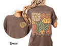 Christian Boho Floral Shirt Let All That You Do Be Done In Love Flowers Front Back Design Bible Verse Faith Vintage Graphic Tee – Soft Feel · Great Gift For Fans