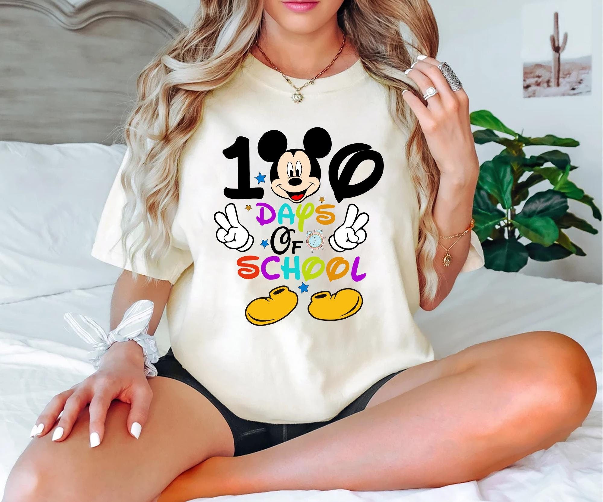Disney Mickey 100 Days of School T shirt Disney 100 Days of School Sweatshirt Tee for Kids and Teacher Gift for Kids Teachers School Events Sweatshirt – Fan Favorite · Must-Have Style