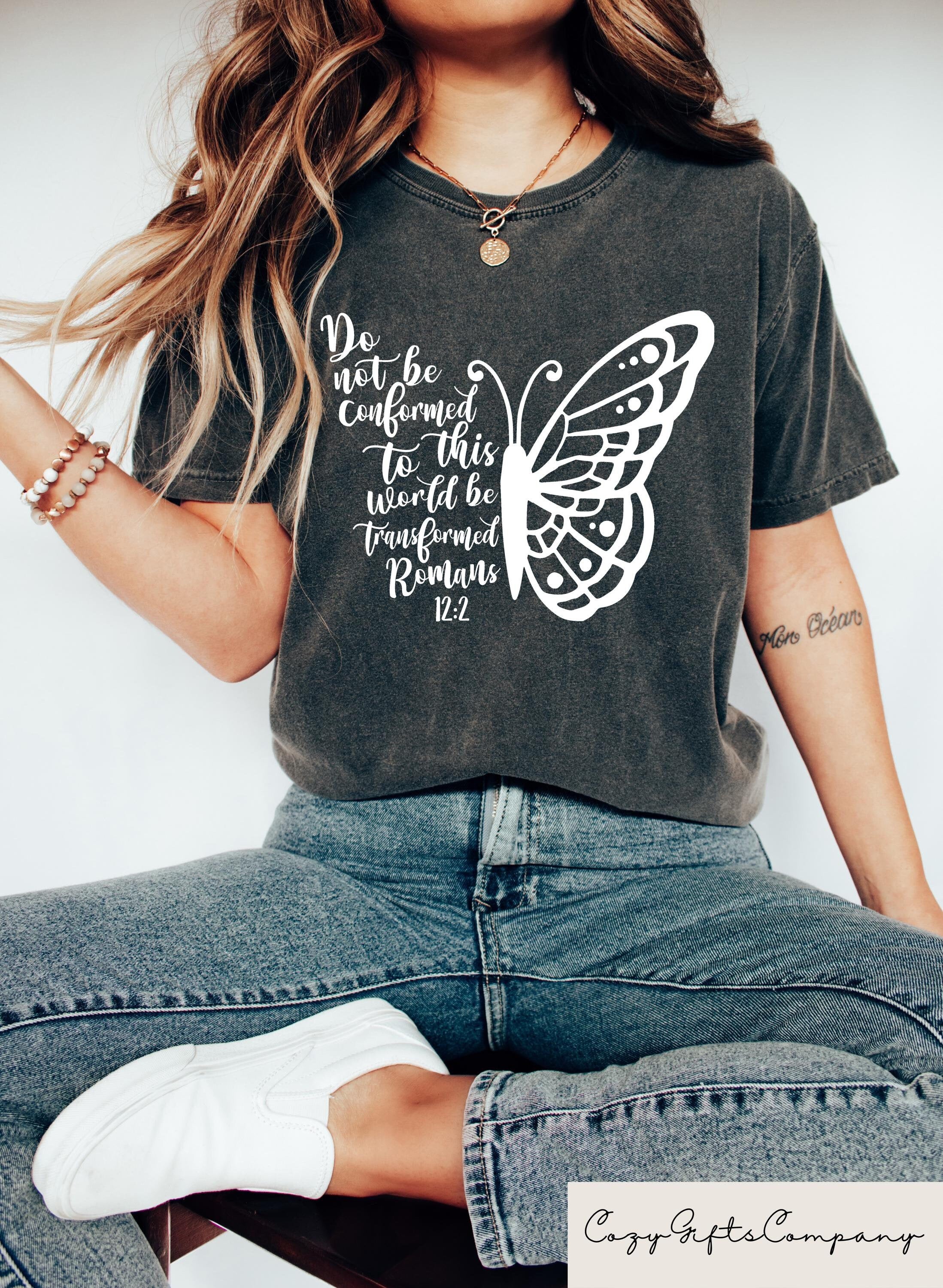 Do Not Be Conformed To The Ways Of The World Shirt Romans 122 Bible Study Tee Christian Sweatshirt Prayer Sweater Christian Gifts Sweatshirt – Soft Feel · Perfect For Daily Wear