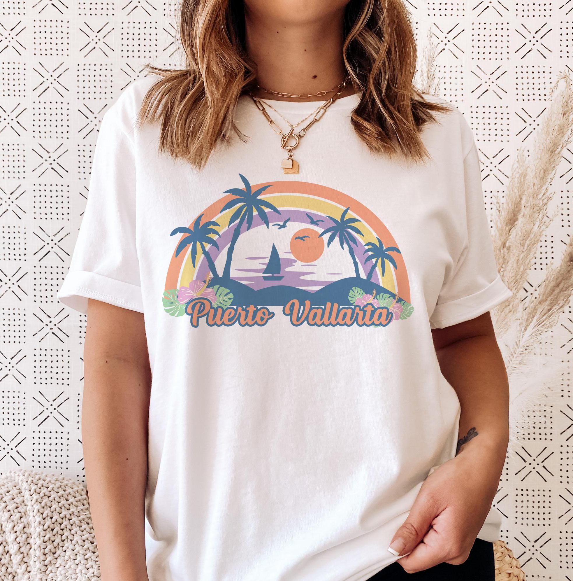 Puerto Vallarta TShirt Retro Beach Unisex Puerto Vallarta Shirt Personalization Available Graphic Tee – Feel-Good Design · Trending Graphic Apparel