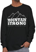 Mountain Strong Comfort Color Tee Nature Lover Gift Outdoor Enthusiast Shirt Hiking Adventure Apparel Campfire Top Carolina Gift Graphic Tee – Warm & Stylish · Must-Have Style