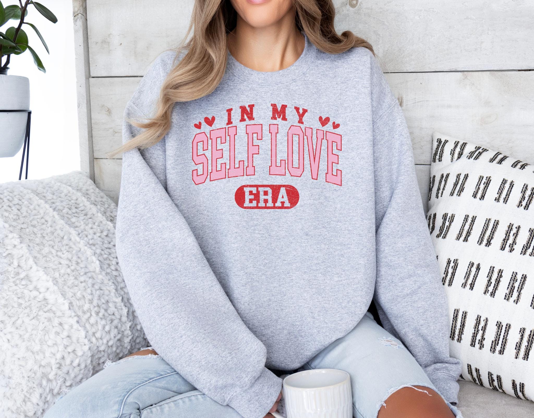 In My Self Love Era Sweatshirt Self Love Sweatshirt Cute Shirt Independent Woman Tee Self Empowerment Tees Valentine Day Girly Gift Sweatshirt – Easygoing Wear · Great Gift For Fans