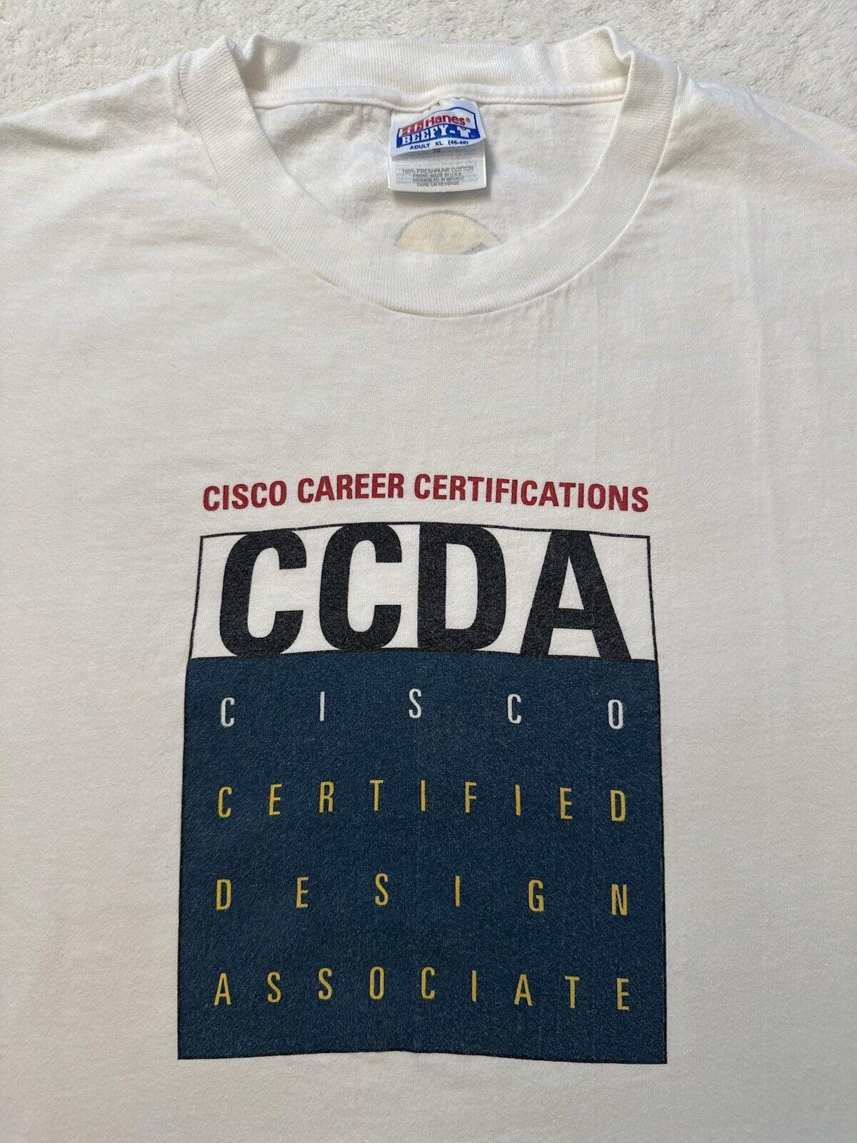 Vintage 1990s Cisco Career Certifications Design Associate Graduate T Shirt XL Graphic Tee – Premium Graphic · Trending Graphic Apparel