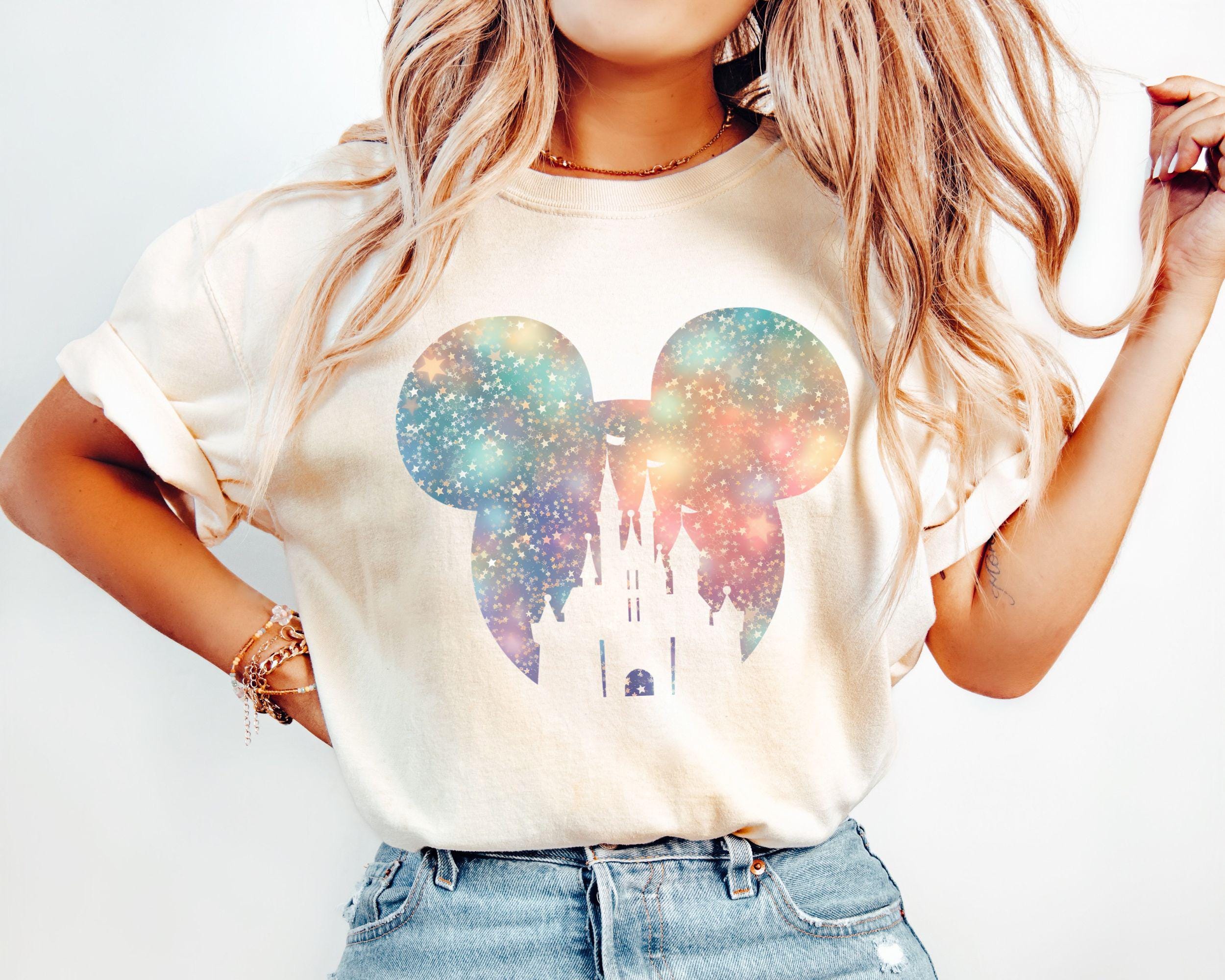 Disney Family Shirt Disney Shirt for Women Disney Ears Shirt Disney Mickey Silhouette Shirt Tshirt for Kids Disney Glitter Minnie Shirt Graphic Tee – Soft Feel · High-Quality Print