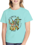 Youth Christian Hunting Tee Kids Hunt Shirt Kids Outdoor Religious T shirt Faith Hunting Tee Youth Christian Camo Top Graphic Tee – Feel-Good Design · High-Quality Print
