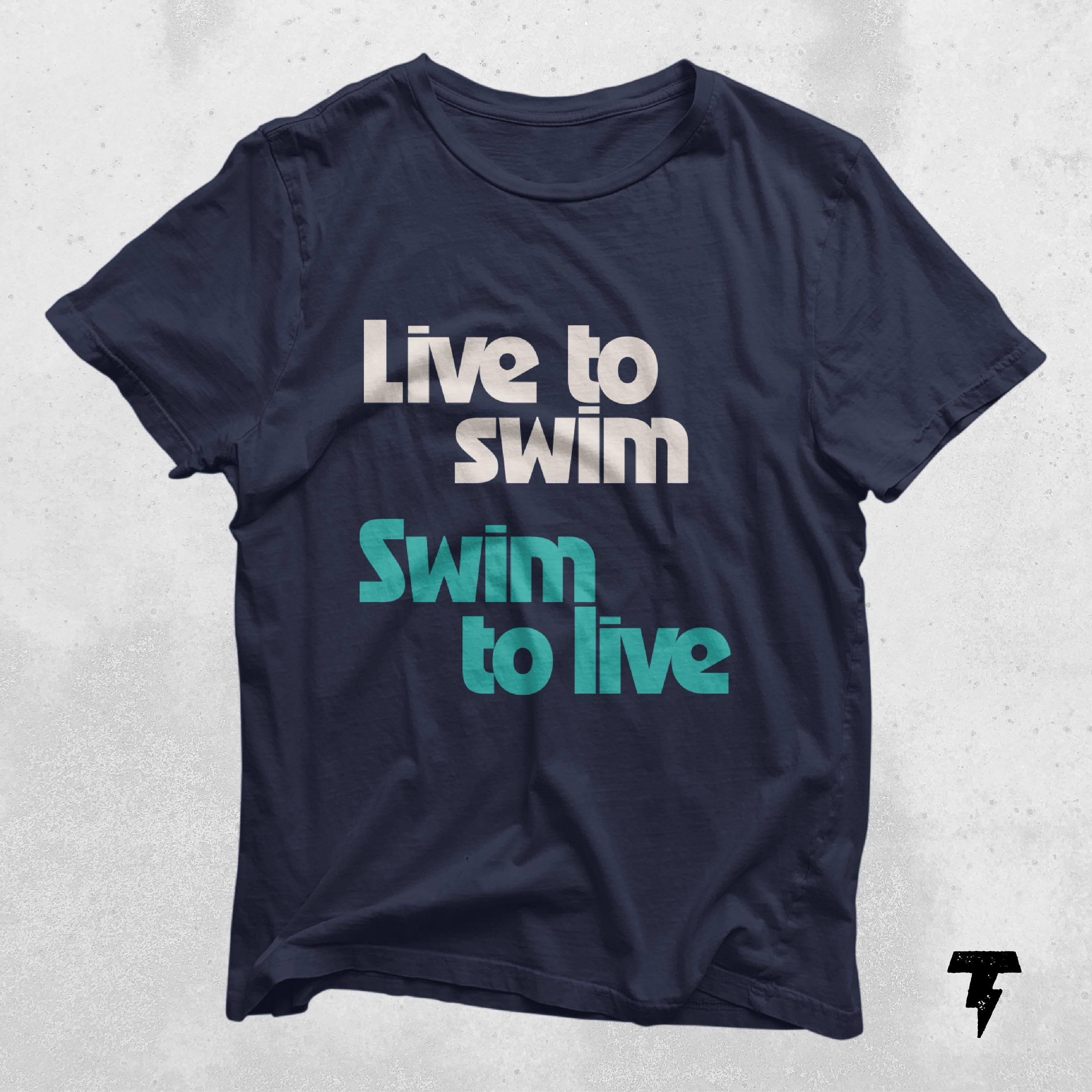 Live to Swim Shirt Swim to Live Funny Swimming Gift Beach Shirt Retro Swim Shirt Swim As Fly Shirt Swimmer Tee Graphic Tee – Cozy Vibes · Must-Have Style