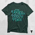 Book Lover Shirt Gift For Bookworms Library is my Happy Place Booksellers Gift Literary Book Lover Gift Reader Tee Librarian Shirt Graphic Tee – Everyday Comfort · Trending Graphic Apparel