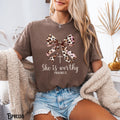 Coquette Christian Shirt Leopard Bow Faith Tee Bible Verse Girly Christian Gift Religious Women Gift Jesus Apparel Graphic Tee – Soft Feel · Must-Have Style
