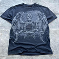 Vintage Y2K Faded Carbon Affliction Skull Grunge Shirt Graphic Tee – Everyday Comfort · High-Quality Print
