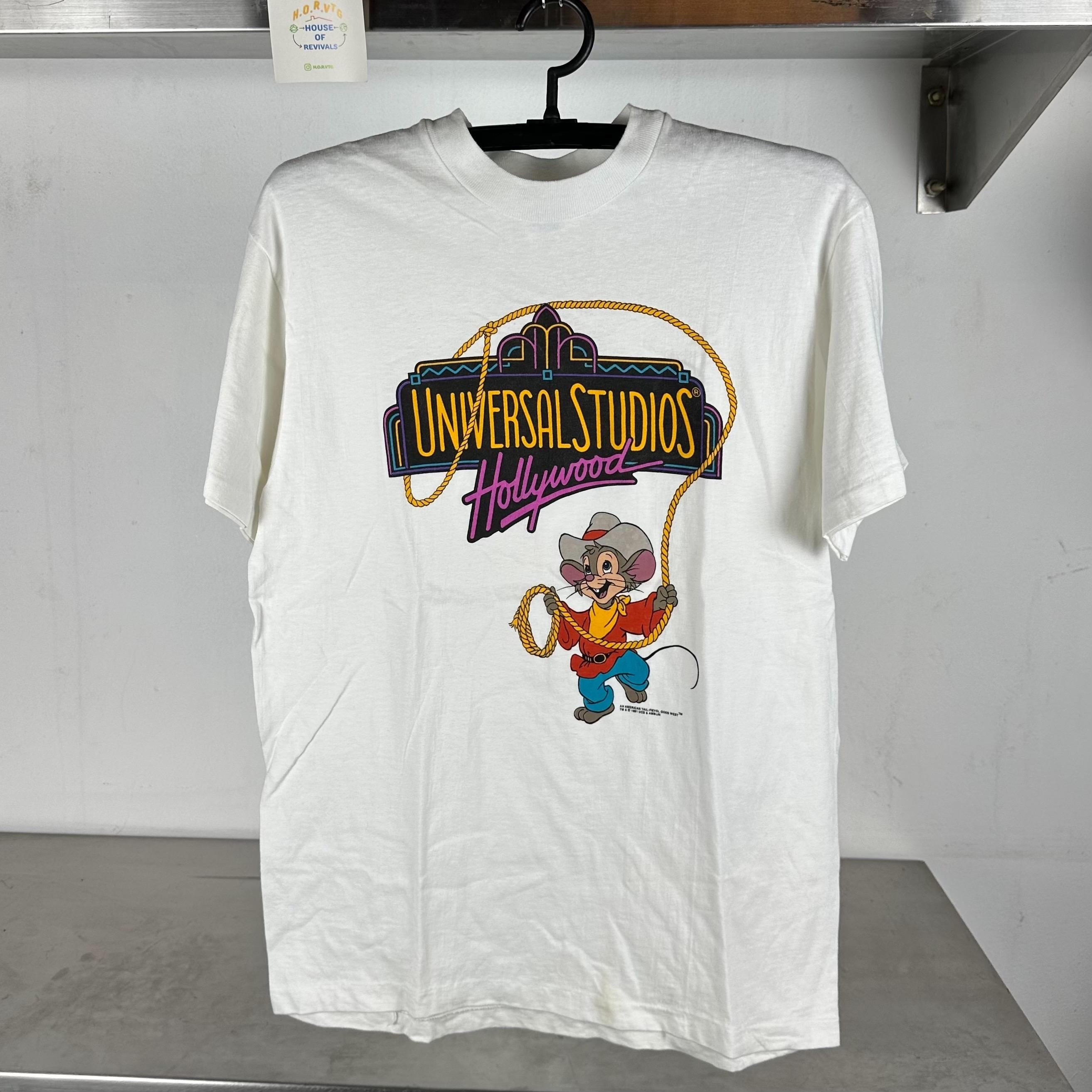 Vintage 1991 Universal Studios Fievel Goes West Cartoon Movie Promo single stitch T shirt Vintage Movies Tees Universal Studios Tshirts Graphic Tee – Cozy Vibes · Top Pick For Any Outfit