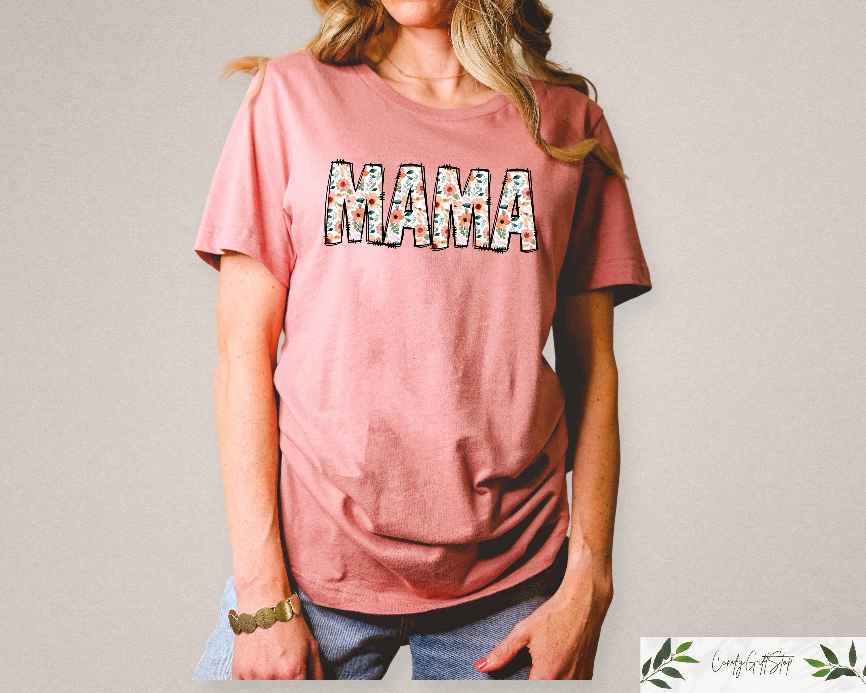 Retro Comfort Floral Mama Shirt Mama T Shirt Mom Sweatshirt Gift For Mothers Day Mom Birthday Tee Cool Mama Hoodie Pregnant Mom Outfit Hoodie – Fan Favorite · Perfect For Daily Wear