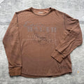 Vintage Y2K Chocolate Brown Eddie Bauer Hunt Thermal Shirt Graphic Tee – Premium Graphic · Great Gift For Fans