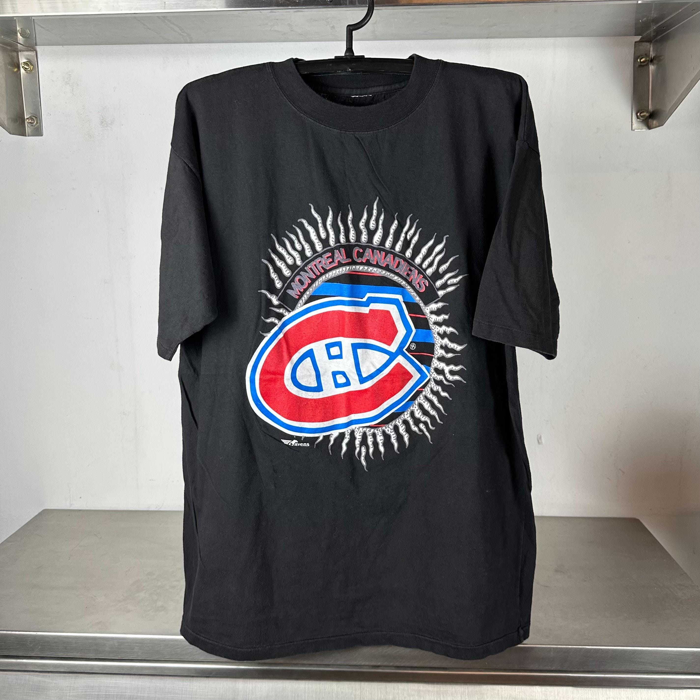 Vintage 90s Montreal Canadiens Logo Hockey NHL single stitch T shirt Vintage Sports Tshirts Vintage NHL Tshirts Montreal Canadiens Tshirt Graphic Tee – Feel-Good Design · Top Pick For Any Outfit