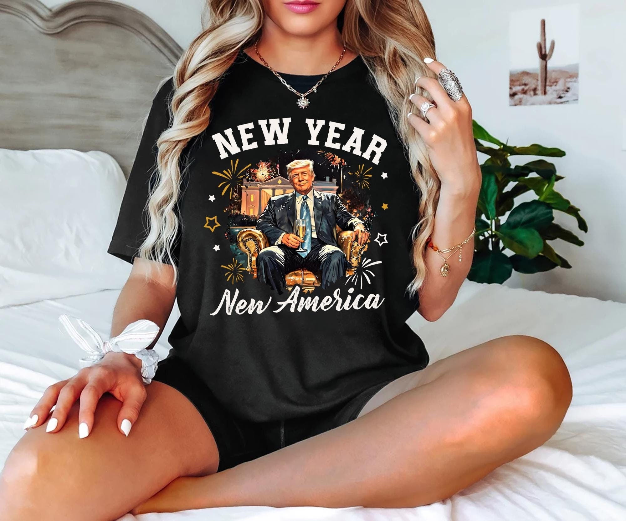 New Year New America Trump T Shirt President Trump Shirt Inauguration Day Sweatshirt Shirt MAGA 2025 Shirt Make America Great Again Tee Sweatshirt – Everyday Comfort · Great Gift For Fans
