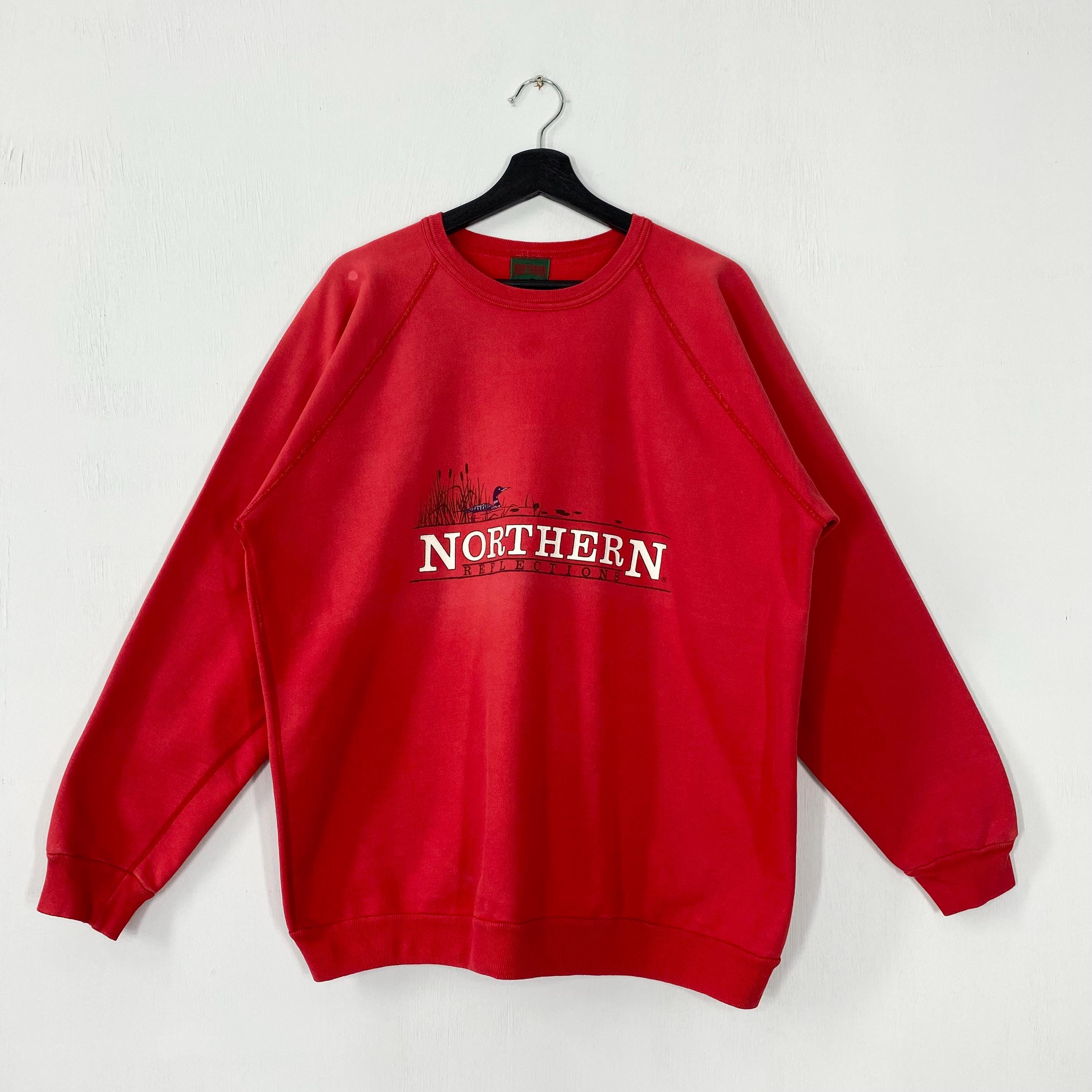 Vintage 90s Outdoor Outfitters Sweatshirt Ducks Crewneck Ducks Sweater Pullover National Wildlife Duck Habitat Print Logo Red XLarge Sweatshirt – Easygoing Wear · Great Gift For Fans