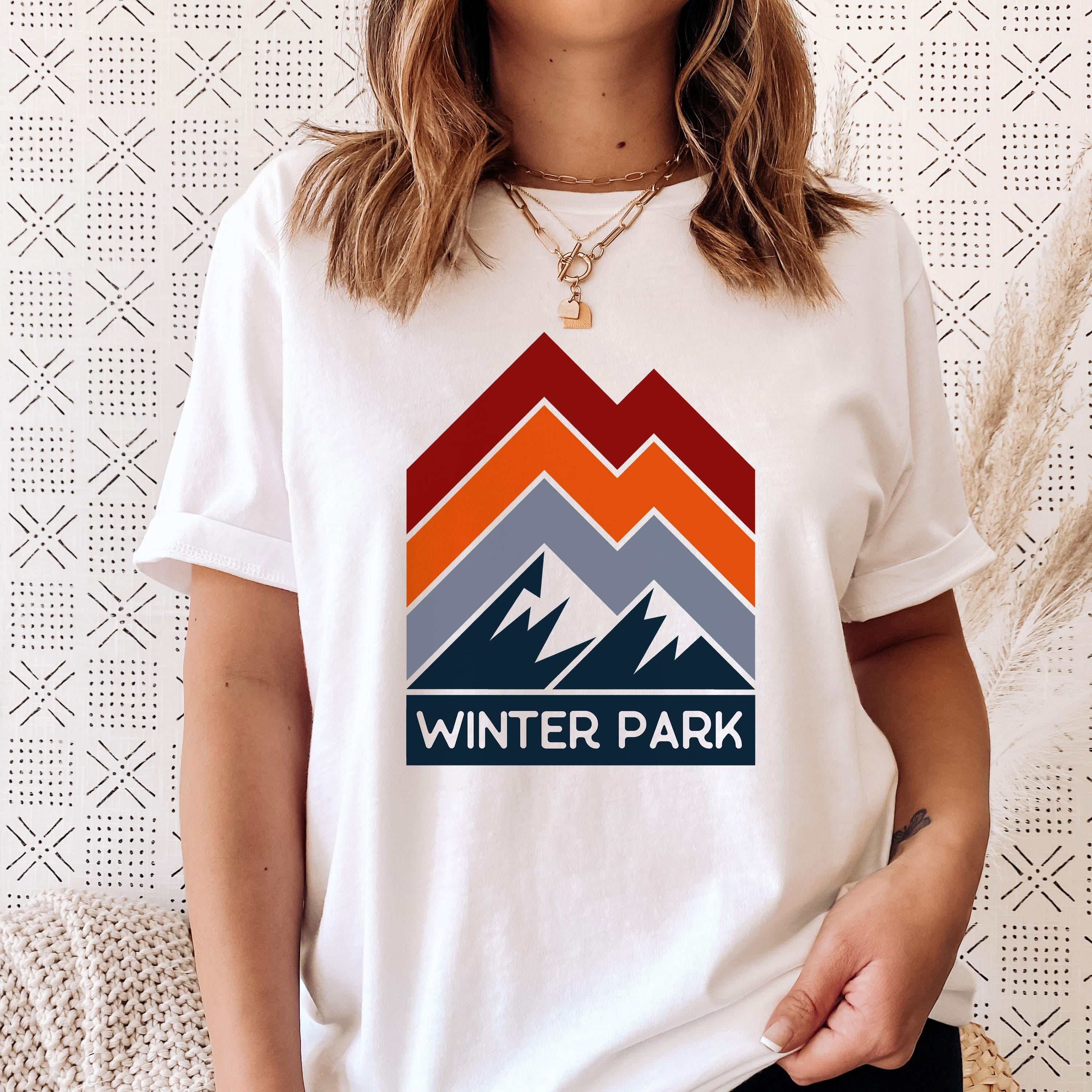 Winter Park Colorado TShirt Retro Mountain Unisex Winter Park Shirt Personalization Available Graphic Tee – Premium Graphic · High-Quality Print