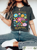 Let Kindness Bloom T Shirt Be Cool Be Kind Retro Flower Shirt Be Cool Sweatshirt Inspiration Women Sweater Aesthetic Floral Kindness Tee Sweatshirt – Everyday Comfort · High-Quality Print