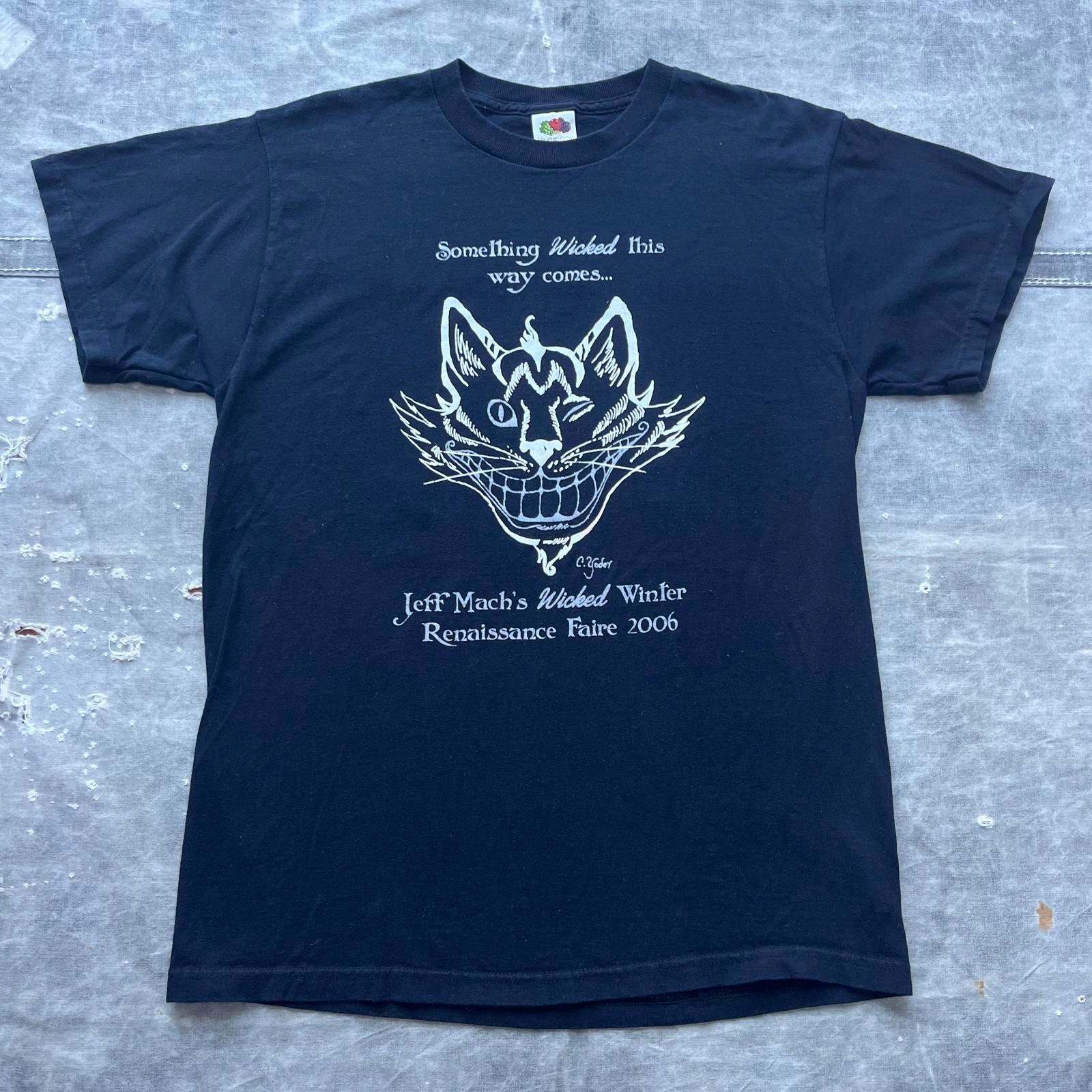 Vintage Y2K Cheshire Cat Jeff Mach Renaissance Faire Shirt Graphic Tee – Easygoing Wear · Must-Have Style