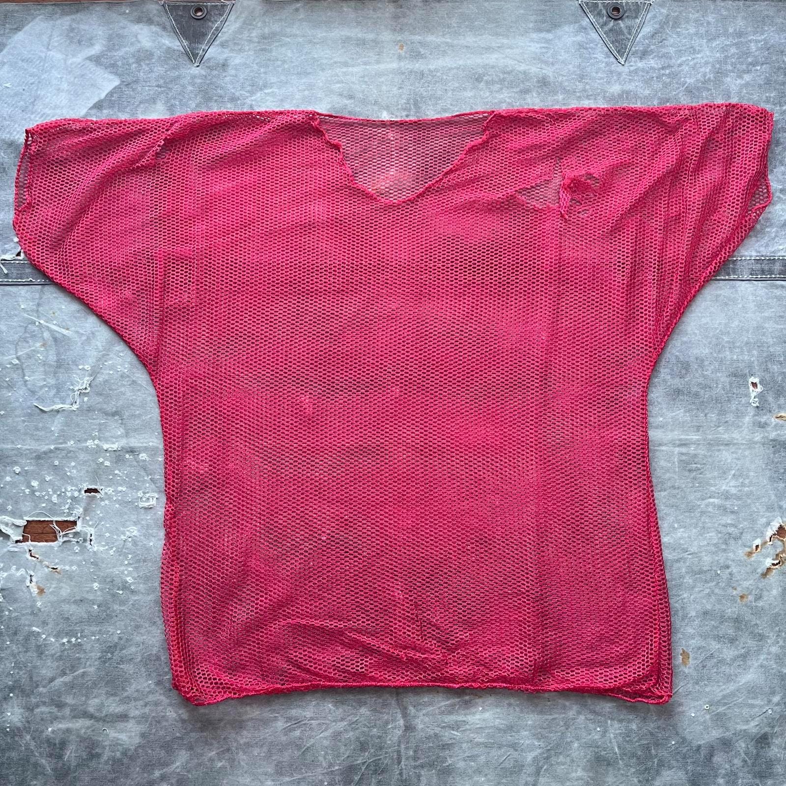 Vintage 80s Red Mesh Football Sports Grunge Jersey Jersey – Warm & Stylish · Great Gift For Fans
