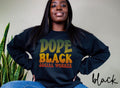 Dope Black Social Worker Sweatshirt Melanated Social Worker Gifts Graduation Gifts Black History Crewneck Shirt Sweatshirt – Easygoing Wear · Top Pick For Any Outfit