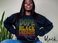 Dope Black LPN Sweatshirt Melanated Licensed Practical Nurse Gifts Graduation Gifts Black History Crewneck Shirt Sweatshirt – Everyday Comfort · Perfect For Daily Wear