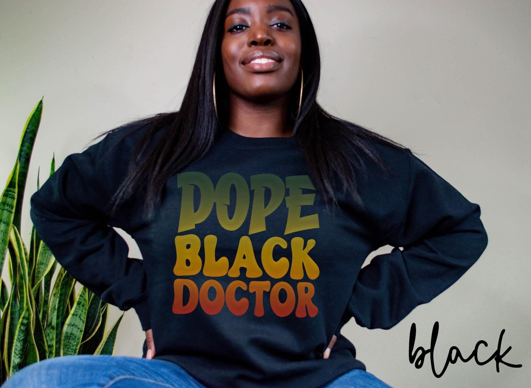 Dope Black Doctor Sweatshirt Melanated PhD Gifts Graduation Gifts Black History Crewneck Shirt Sweatshirt – Cozy Vibes · Top Pick For Any Outfit