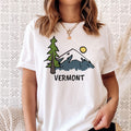Vermont TShirt Drawn Mountain Unisex Vermont Shirt Personalization Available Graphic Tee – Bold Style · Trending Graphic Apparel