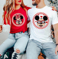 Mickey and Minnie Checkered Valentine T Shirt Disney Valentines Day Sweatshirt Couples Disney Valentine Gift Tee Romantic Disney Shirt Sweatshirt – Feel-Good Design · Must-Have Style
