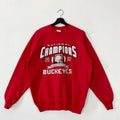 Vintage Ohio State University Sweatshirt Ohio State Crewneck Ohio State Sweater Pullover Ohio State Buckeyes Print Logo Red Large Sweatshirt – Aesthetic Look · Perfect For Daily Wear
